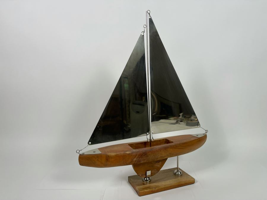 Sailing Ship Model Wood And Metal 19W X 4D X 22H [Photo 6]