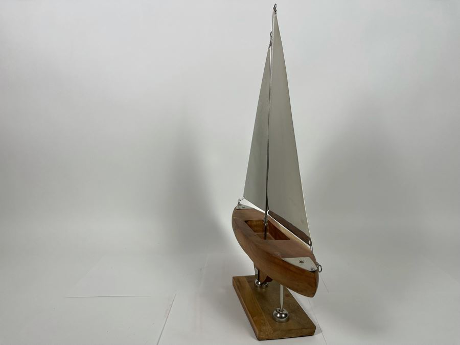 Sailing Ship Model Wood And Metal 19W X 4D X 22H [Photo 5]