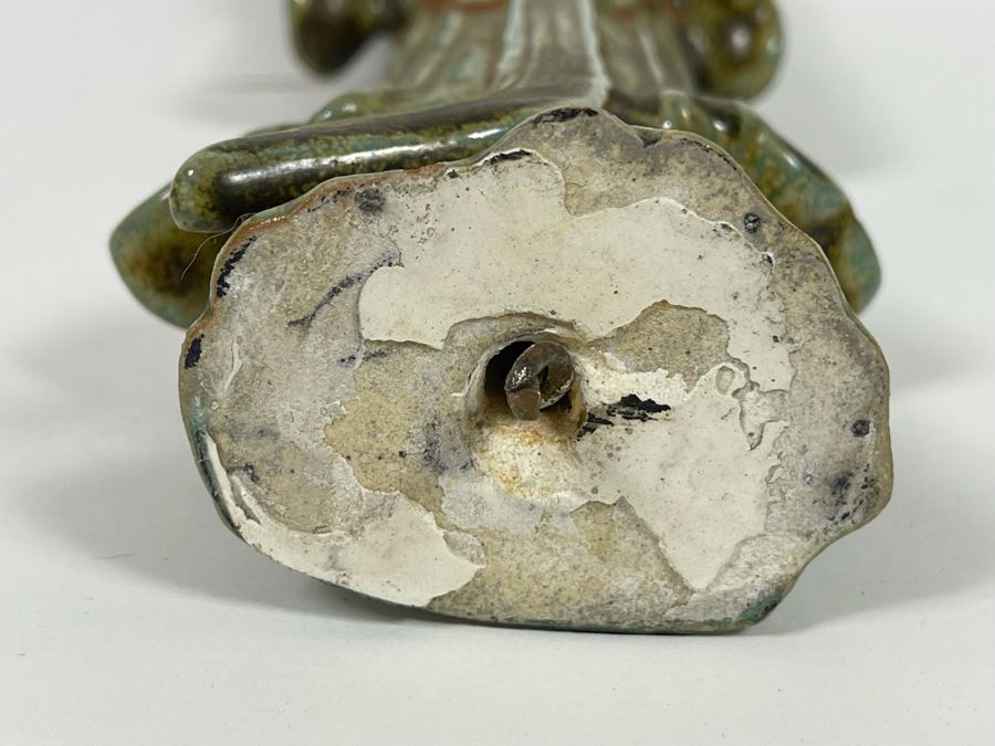 Chinese Hand Painted Porcelain Sculpture Missing Base 16H [Photo 7]