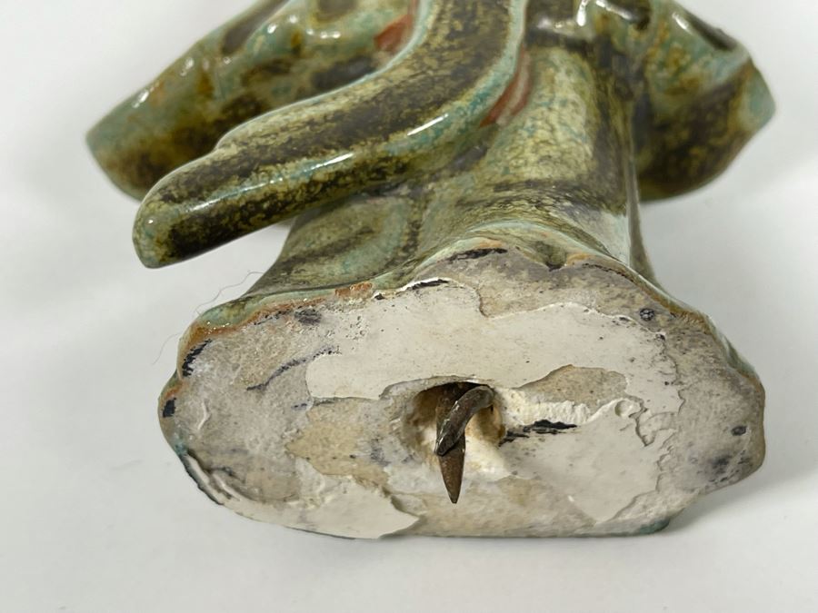 Chinese Hand Painted Porcelain Sculpture Missing Base 16H [Photo 8]