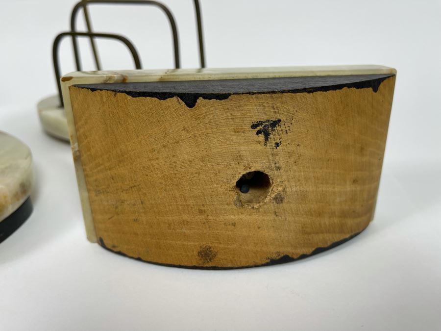 Vintage Onyx Marble Desk Set With Fountain Pen [Photo 8]