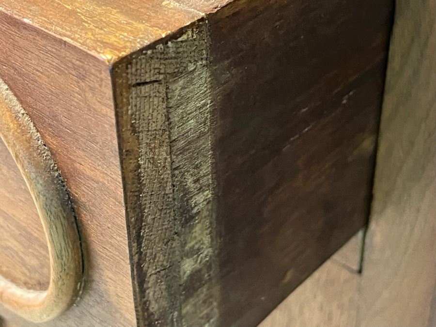 Vintage Marble Top Cabinet With Restoration Hardware Pulls 29W X 17D X 30H [Photo 8]