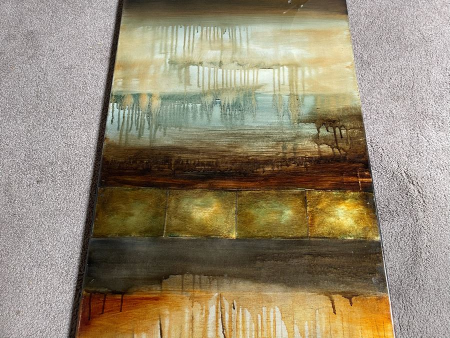 John-Richard Canvas Print Titled 'Earths Layers' By Raissa 20 X 60 Retails $519 [Photo 5]