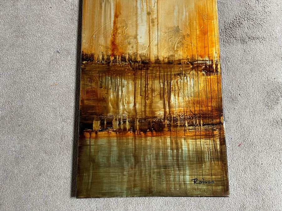 John-Richard Canvas Print Titled 'Earths Layers' By Raissa 20 X 60 Retails $519 [Photo 2]