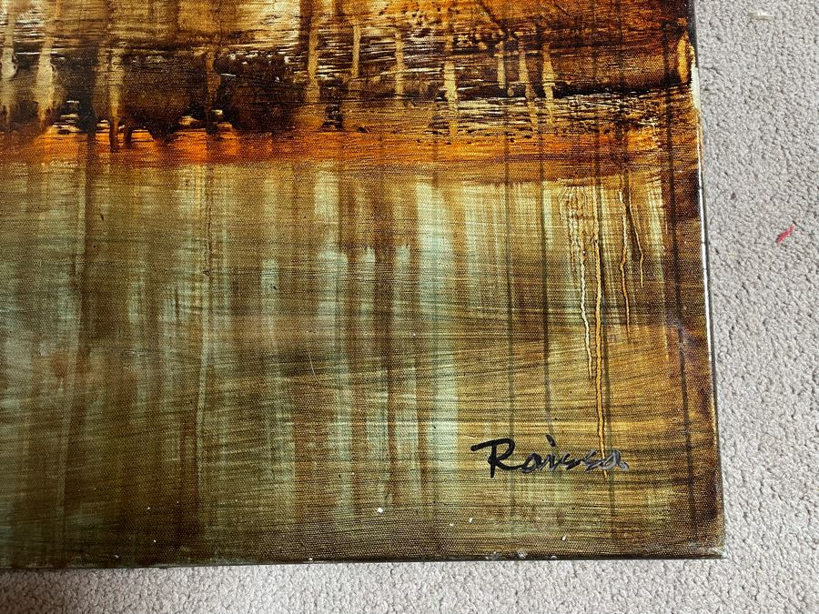 John-Richard Canvas Print Titled 'Earths Layers' By Raissa 20 X 60 Retails $519 [Photo 3]