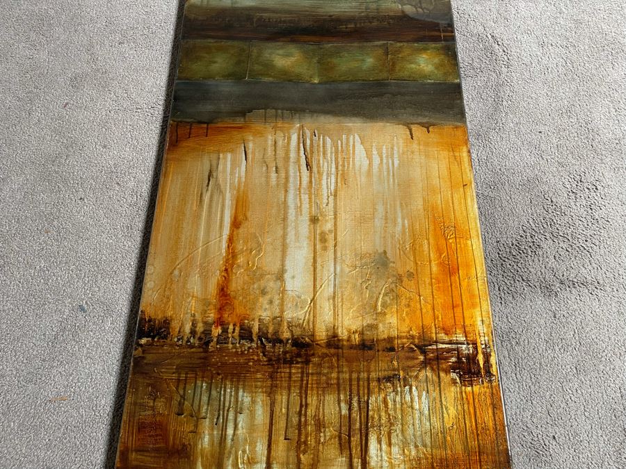 John-Richard Canvas Print Titled 'Earths Layers' By Raissa 20 X 60 Retails $519 [Photo 4]