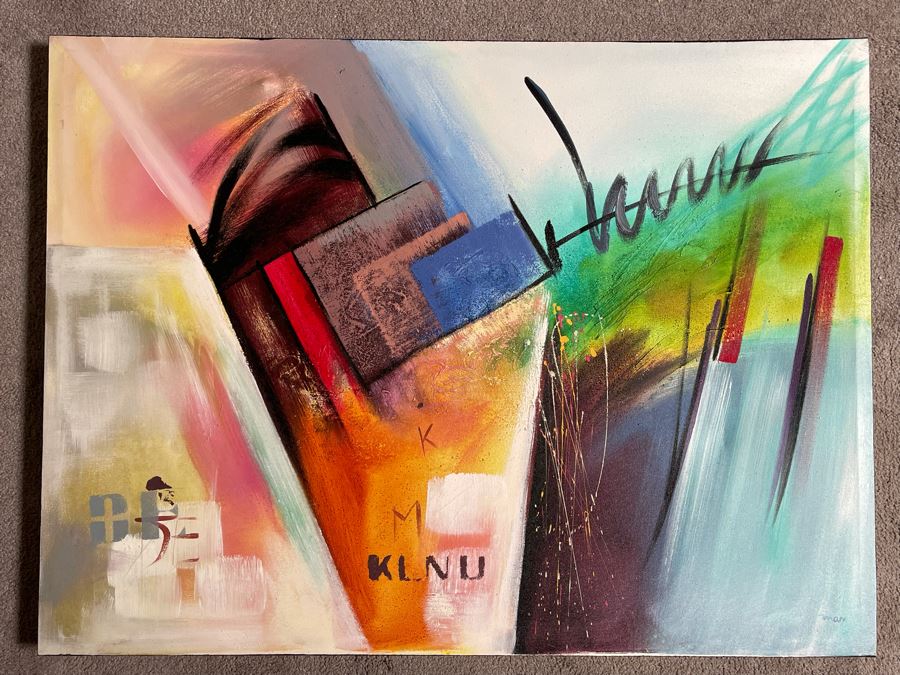 Abstract Canvas Artwork 39.5 X 29.5 [Photo 3]