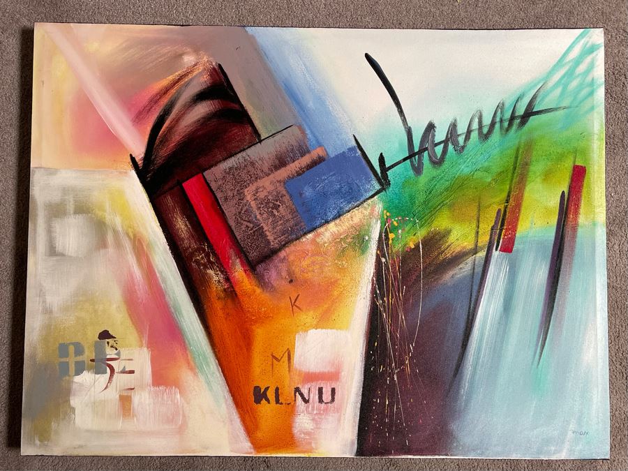 Abstract Canvas Artwork 39.5 X 29.5 [Photo 2]