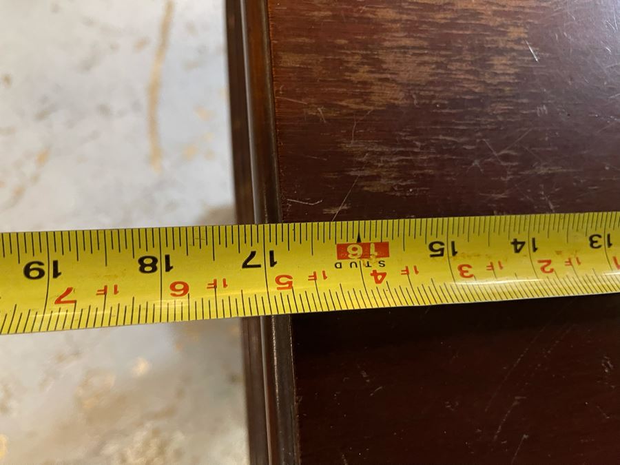 Vintage Wooden Side Table With Drawer 17W X 14D X 24H [Photo 4]