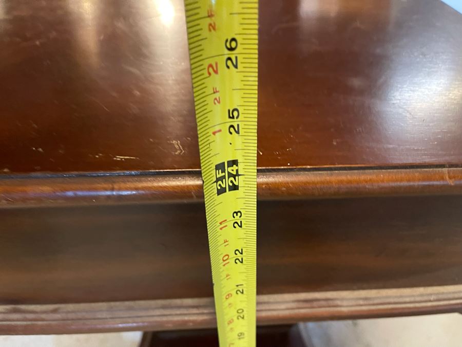 Vintage Wooden Side Table With Drawer 17W X 14D X 24H [Photo 6]