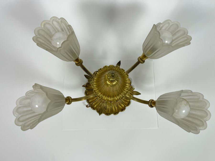 Vintage Light Fixture From Jacquelyn Littlefield's Home 17W X 9D [Photo 3]