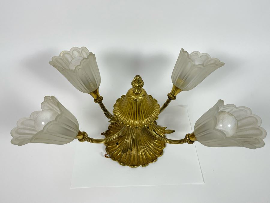 Vintage Light Fixture From Jacquelyn Littlefield's Home 17W X 9D [Photo 4]