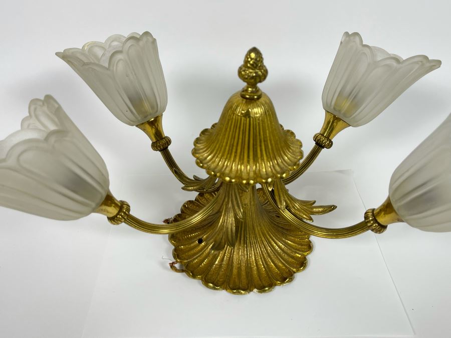 Vintage Light Fixture From Jacquelyn Littlefield's Home 17W X 9D [Photo 5]