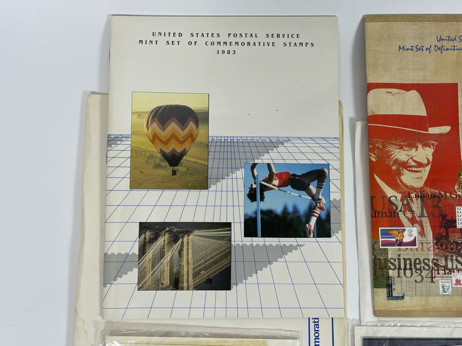 (4) Sealed Sets Of United States Postal Service Mint Set Of Commemorative Stamps From 1983, 1984, 1985, 1986 [Photo 4]
