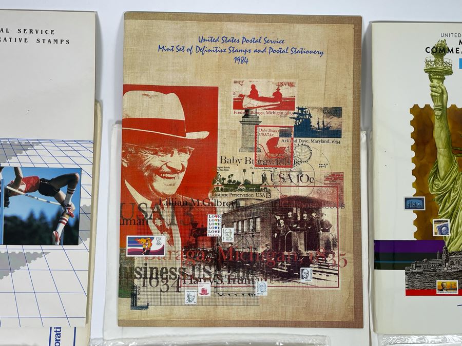 (4) Sealed Sets Of United States Postal Service Mint Set Of Commemorative Stamps From 1983, 1984, 1985, 1986 [Photo 8]