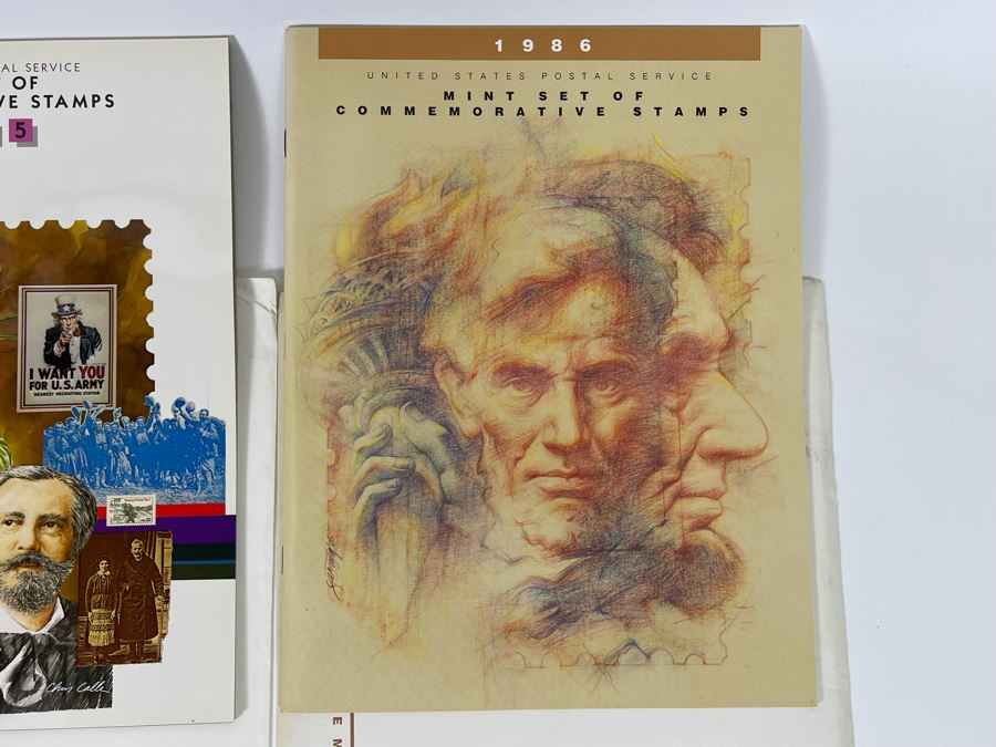 (4) Sealed Sets Of United States Postal Service Mint Set Of Commemorative Stamps From 1983, 1984, 1985, 1986 [Photo 14]