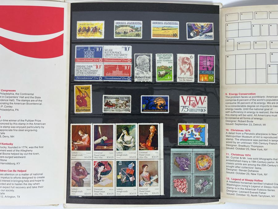 United States Postal Service Commemorative Mint Stamps Sets 1973, 1974, 1975, 1976 [Photo 3]