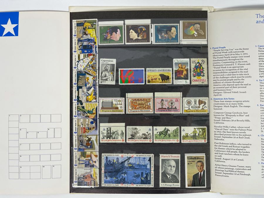 United States Postal Service Commemorative Mint Stamps Sets 1973, 1974, 1975, 1976 [Photo 2]