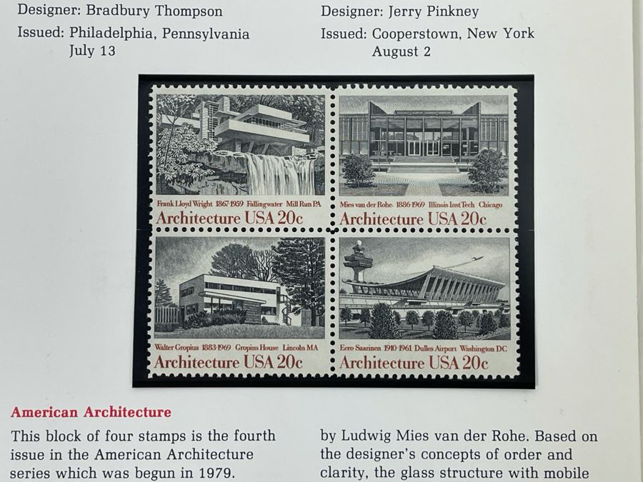United States Postal Service Commemorative Mint Stamps Sets 1980, 1981, 1982, 1984 [Photo 9]