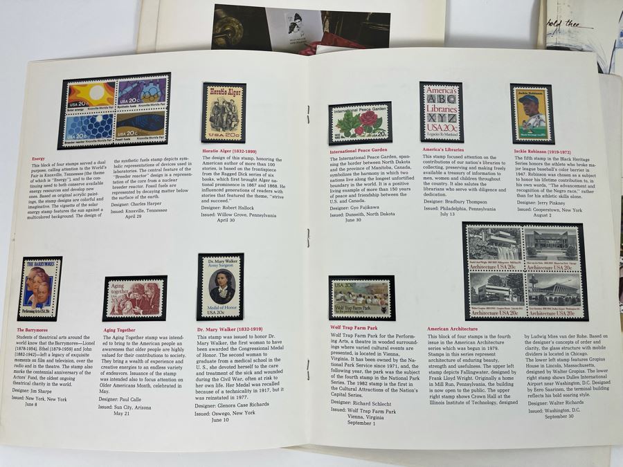United States Postal Service Commemorative Mint Stamps Sets 1980, 1981, 1982, 1984 [Photo 8]