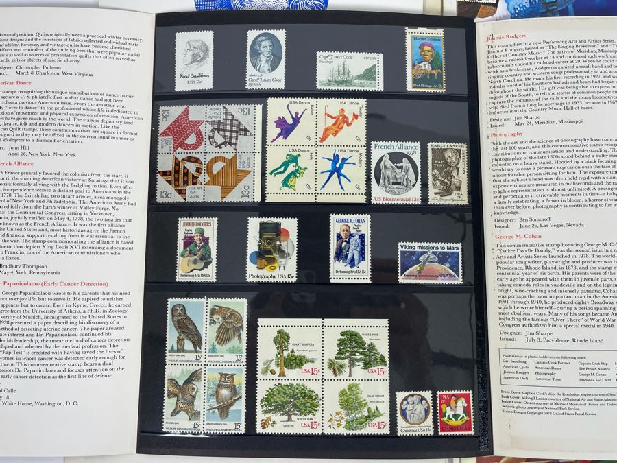 United States Postal Service Commemorative Mint Stamps Sets 1972, 1977, 1978, 1979 [Photo 6]