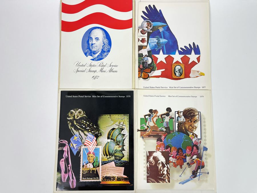 United States Postal Service Commemorative Mint Stamps Sets 1972, 1977, 1978, 1979