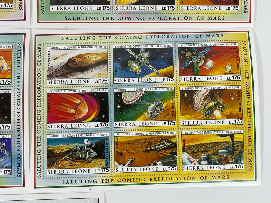 Mint Stamp Sets: Apollo Soyuz 1975 And Saluting The Coming Exploration Of Mars [Photo 6]
