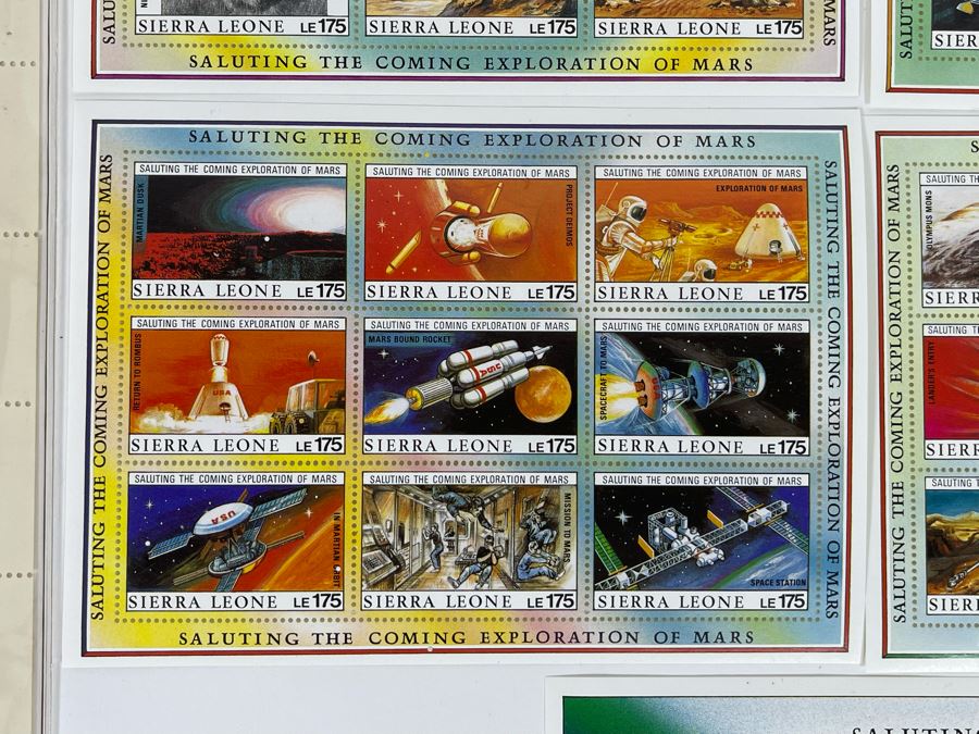 Mint Stamp Sets: Apollo Soyuz 1975 And Saluting The Coming Exploration Of Mars [Photo 5]