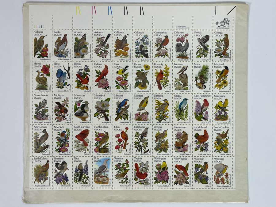 United States Postal Service 1981 Birds Mint Stamps Sheet [Photo 2]