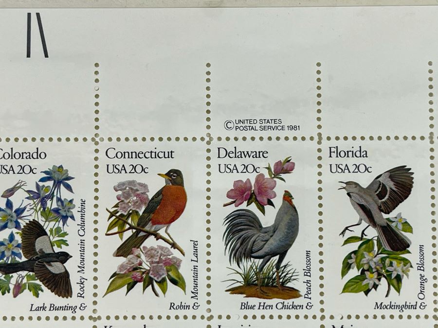 United States Postal Service 1981 Birds Mint Stamps Sheet [Photo 5]