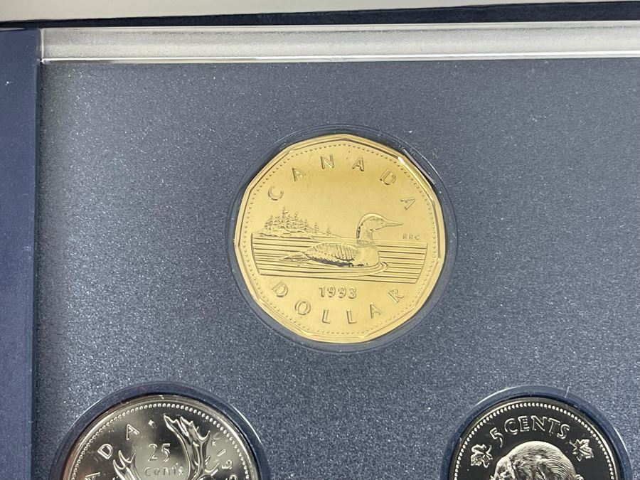United States Mint 1988 Prestige Set With Silver Dollar And 1993 Royal Canadian Mint Coins [Photo 10]