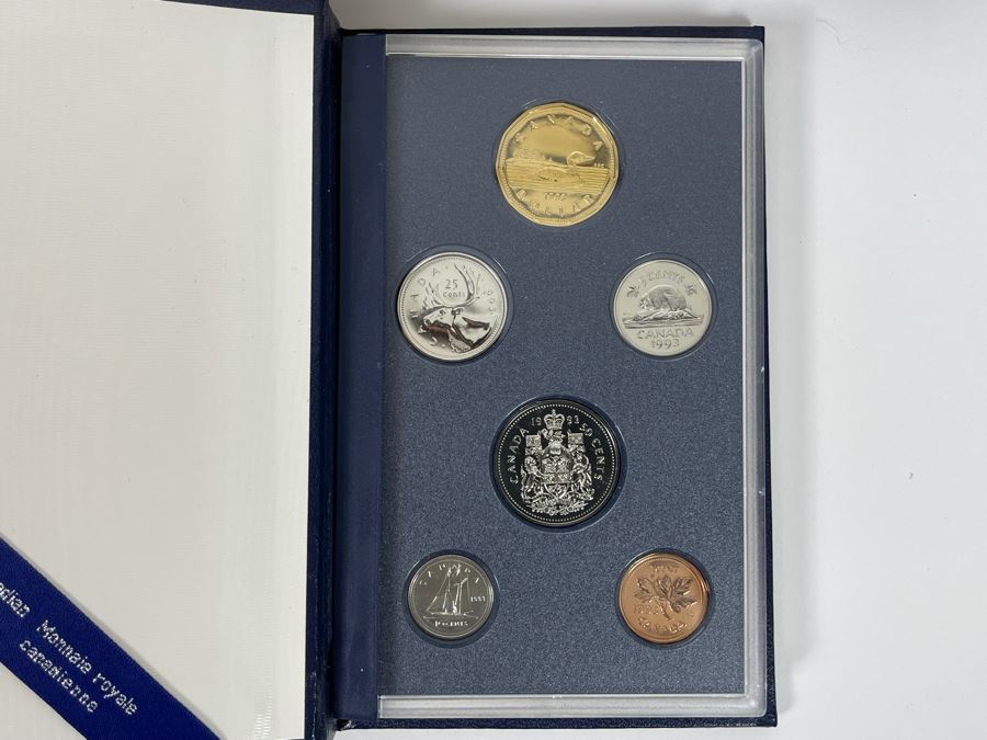 United States Mint 1988 Prestige Set With Silver Dollar And 1993 Royal Canadian Mint Coins [Photo 9]
