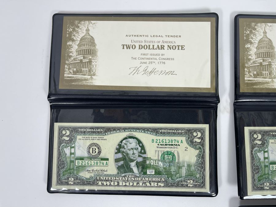 (6) Uncirculated Two Dollar Bills