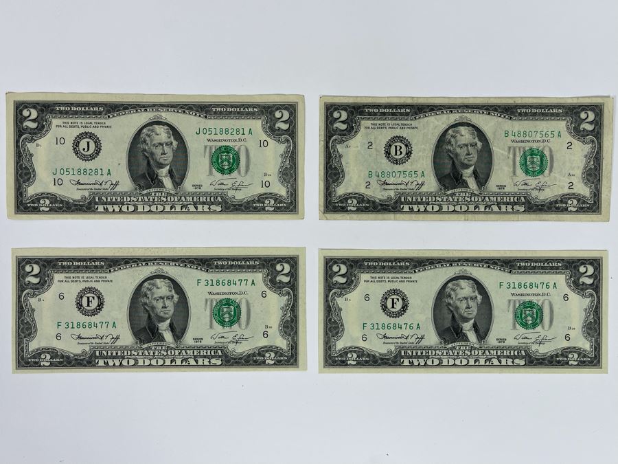 (4) 1976 Two Dollar Bills [Photo 2]