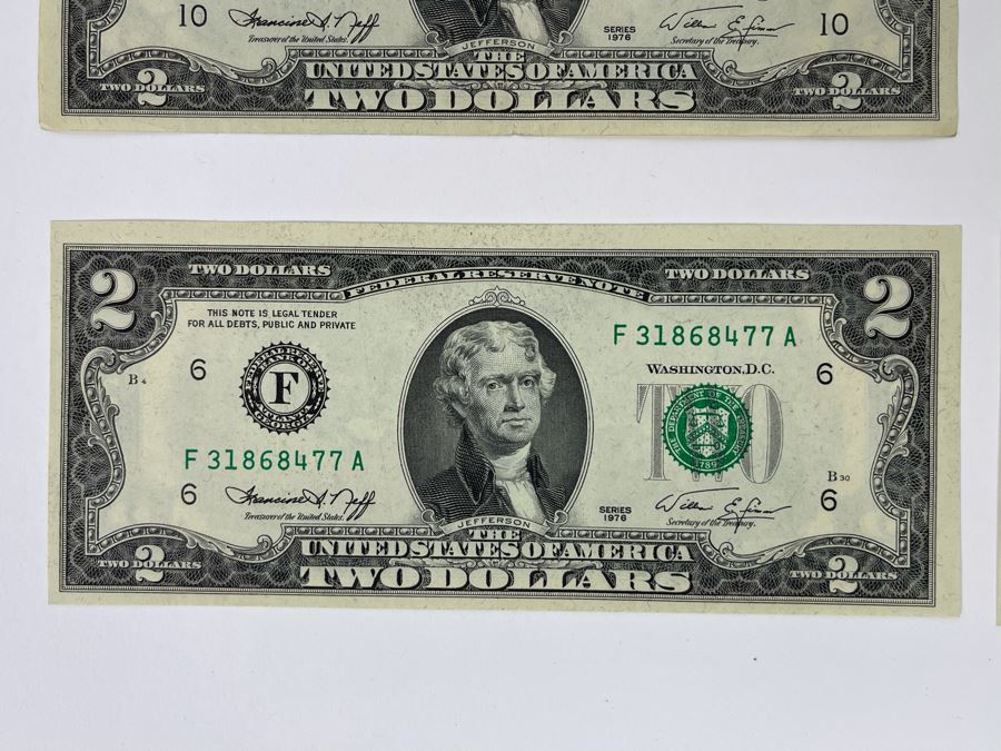 (4) 1976 Two Dollar Bills [Photo 4]