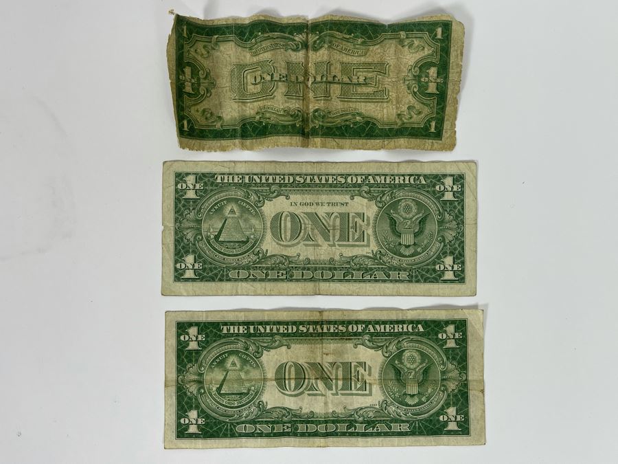 (3) United States One Dollar Silver Certificates 1928, 1935, 1957 [Photo 7]