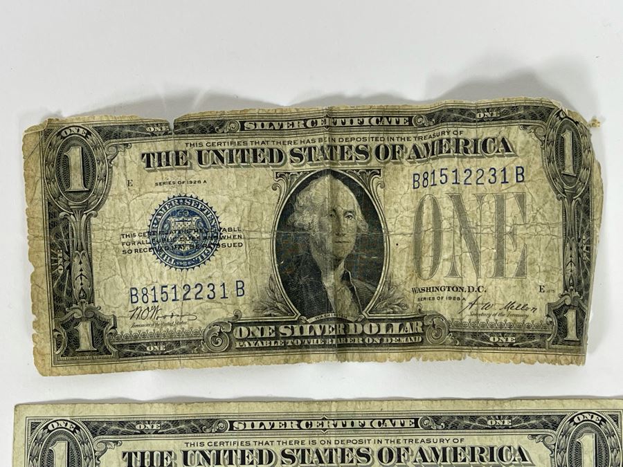 (3) United States One Dollar Silver Certificates 1928, 1935, 1957 [Photo 6]