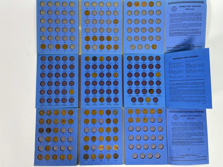 (3) United States Lincoln Cents Pennies Collections 1909-Date