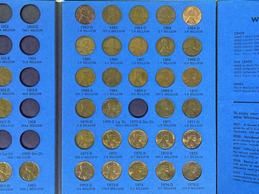 (4) United States Lincoln Cents Pennies Collections 1941-1974 [Photo 9]