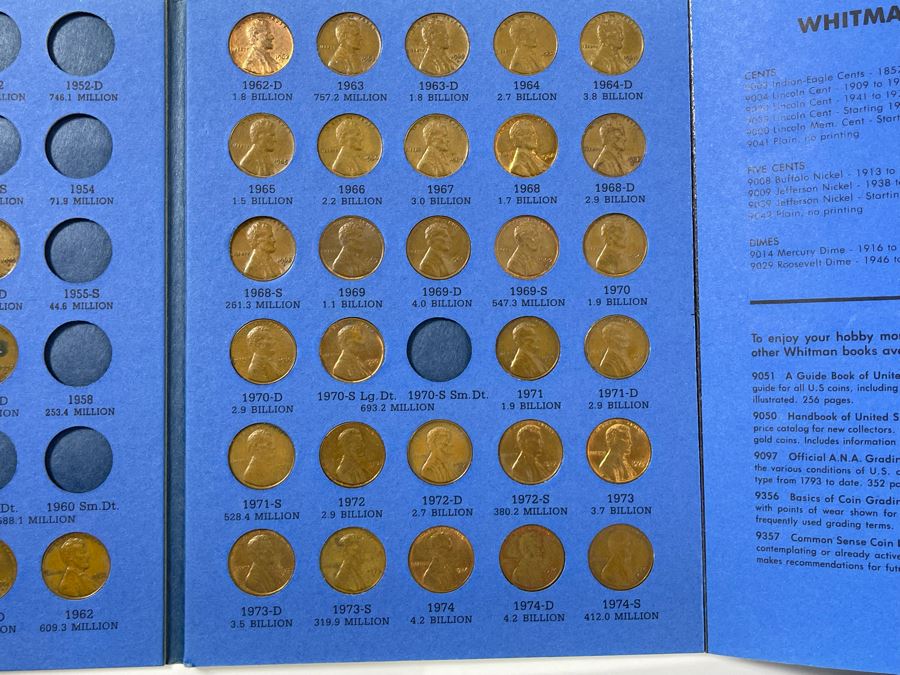 (4) United States Lincoln Cents Pennies Collections 1941-1974 [Photo 15]