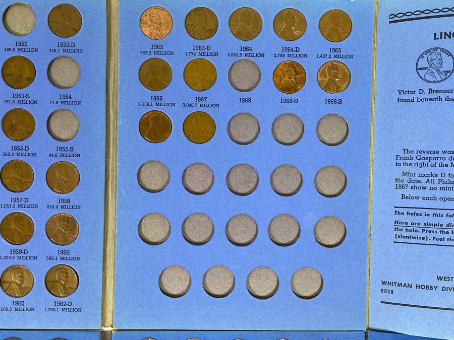 (4) United States Lincoln Cents Pennies Collections 1941-1974 [Photo 6]