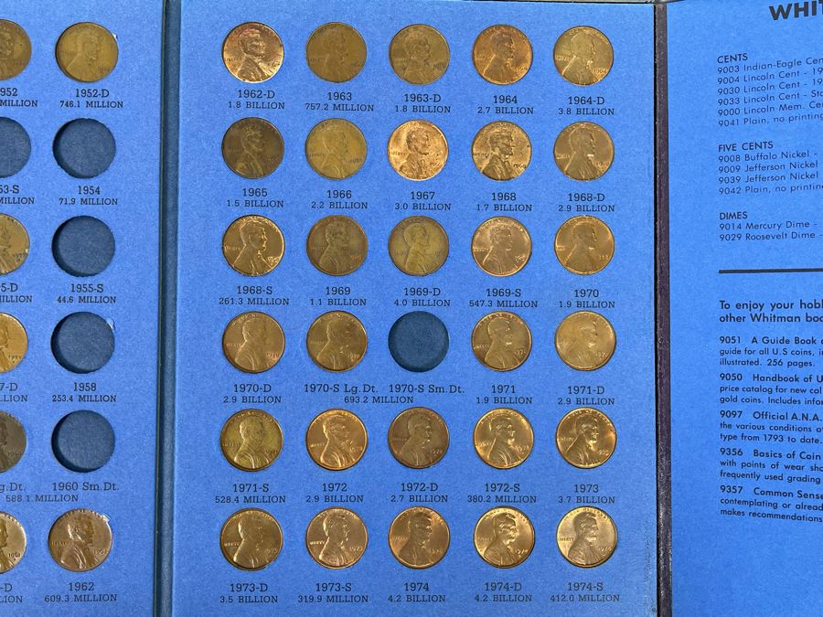 (4) United States Lincoln Cents Pennies Collections 1941-1974 [Photo 12]