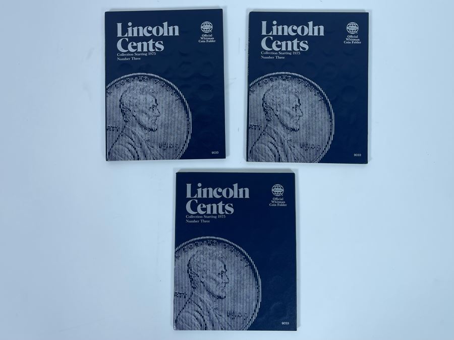 (3) United States Lincoln Cents Pennies Collections 1975 [Photo 12]