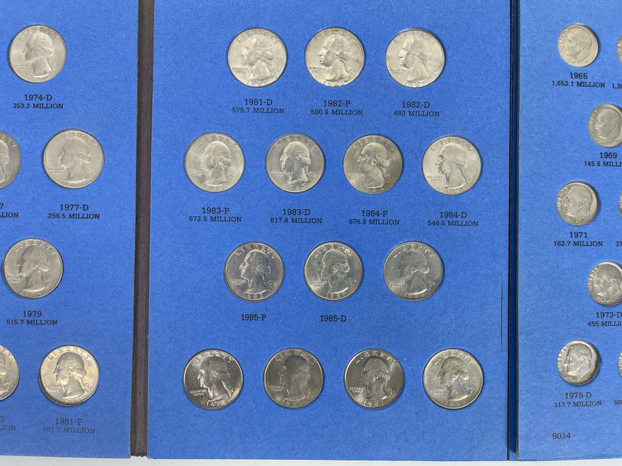 Washington Quarter Collection 1916-Date, Washington Quarters Starting 1965, Dime Collection 1916-Date, Roosevelt Dimes Collection 1965-Date [Photo 8]
