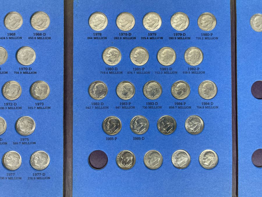 Washington Quarter Collection 1916-Date, Washington Quarters Starting 1965, Dime Collection 1916-Date, Roosevelt Dimes Collection 1965-Date [Photo 10]