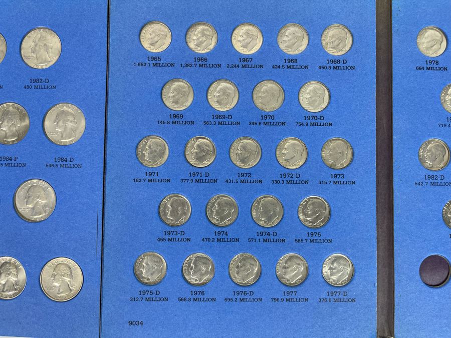 Washington Quarter Collection 1916-Date, Washington Quarters Starting 1965, Dime Collection 1916-Date, Roosevelt Dimes Collection 1965-Date [Photo 9]