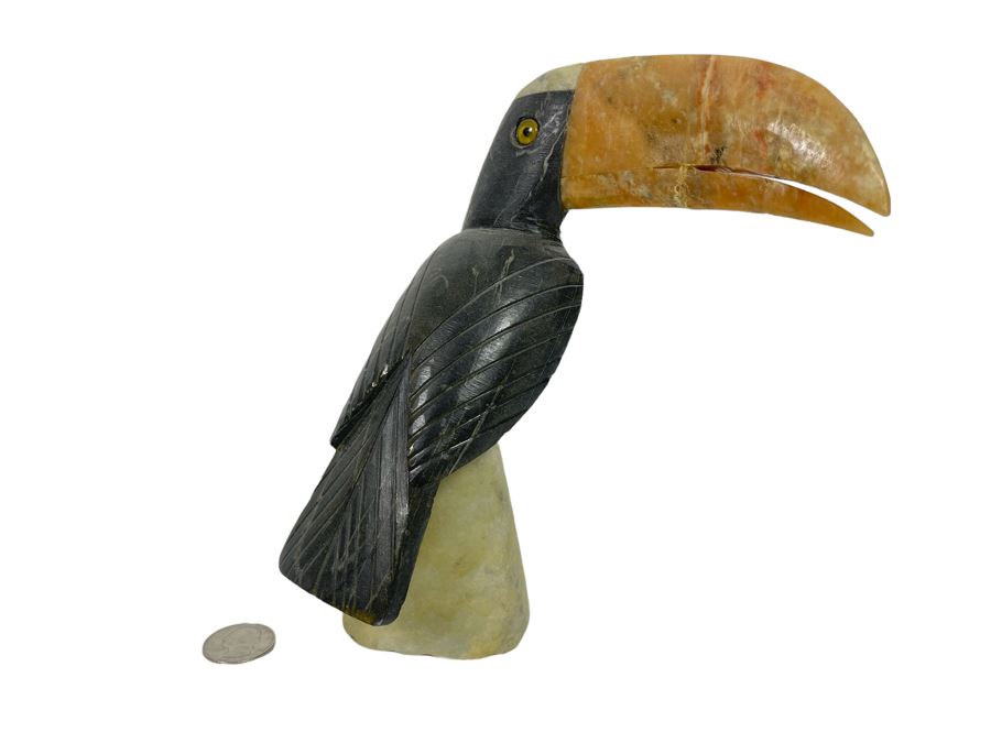 Carved Stone Toucan Bird 8H [Photo 1]