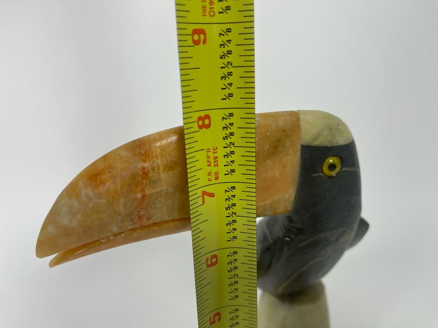 Carved Stone Toucan Bird 8H [Photo 9]