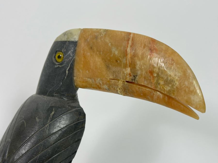 Carved Stone Toucan Bird 8H [Photo 4]