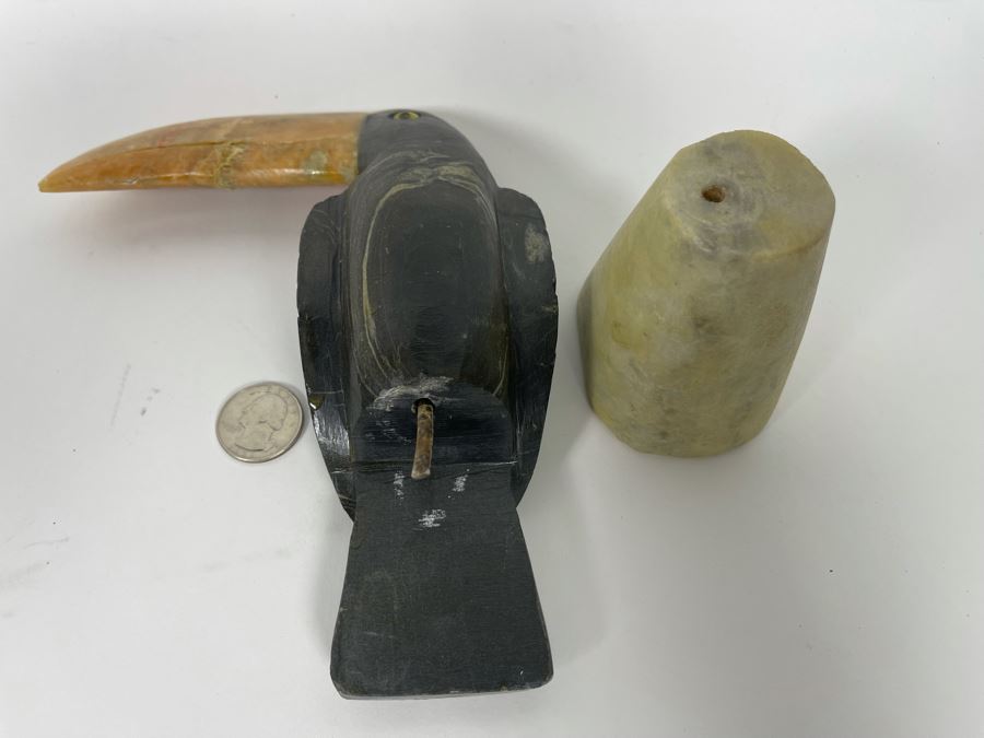 Carved Stone Toucan Bird 8H [Photo 8]